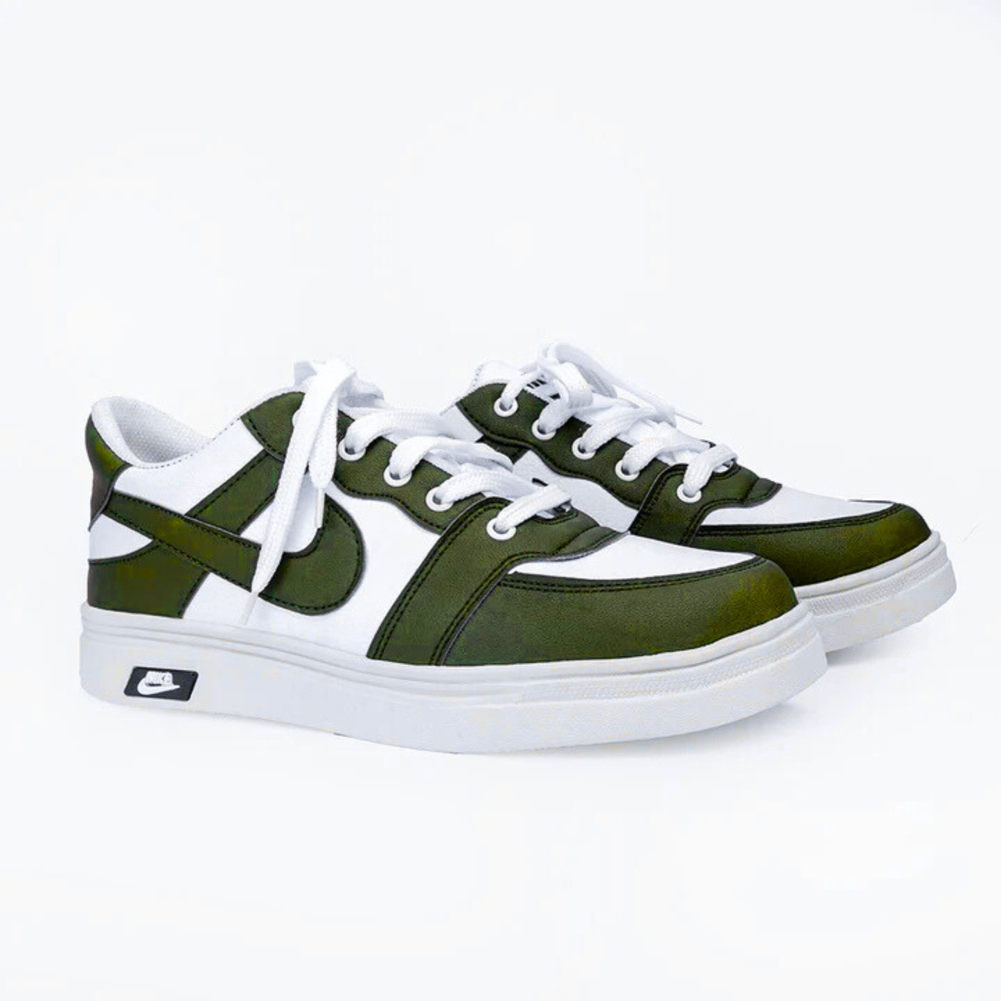Nike Airforce Green & White Sneakers - FEMUU