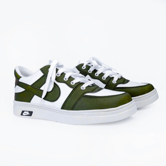 Nike Airforce Green & White Sneakers - FEMUU